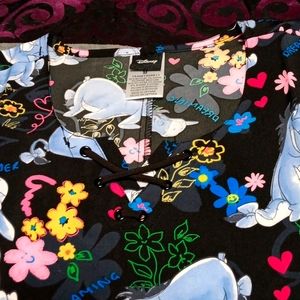Adorable eyeore scrub top